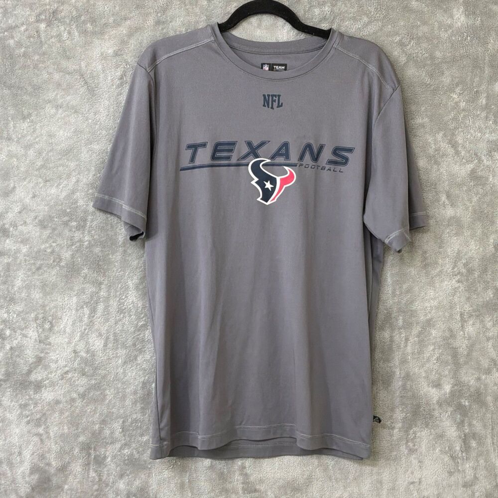 Houston Texans NFL Team Apparel T-Shirt Men's Size Large Gray active wear